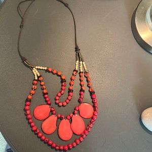 Fashion multi strand necklace. See matching dress.